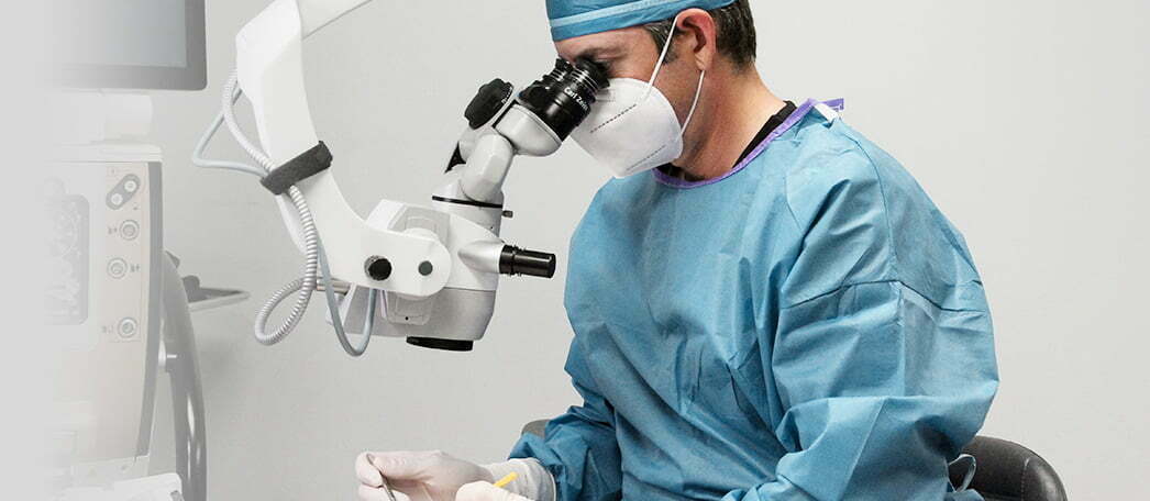 Dr. Boyd performing cataract surgery banner image