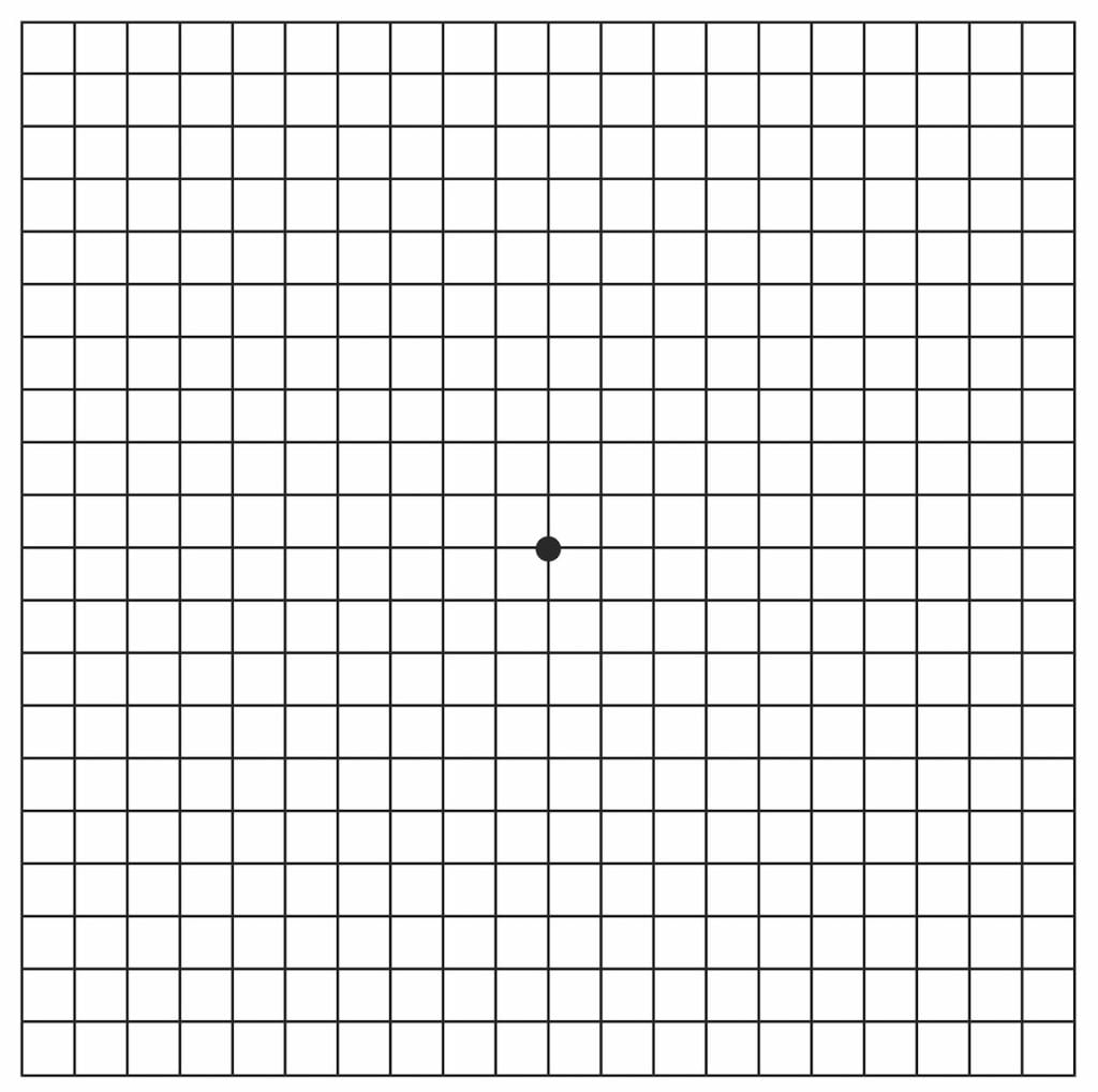 Amsler Grid for Age-Related Macular Degeneration Test